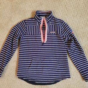 Vineyard Vines Cotton Heavyweight 1/4 Zip Nautical Shep Shirt, Women's XS, GUC